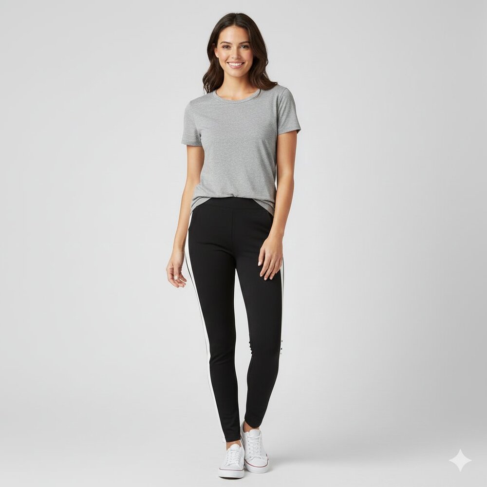 Aritzia Babaton Tuxedo Leggings Stripes Pants High Waist business casual